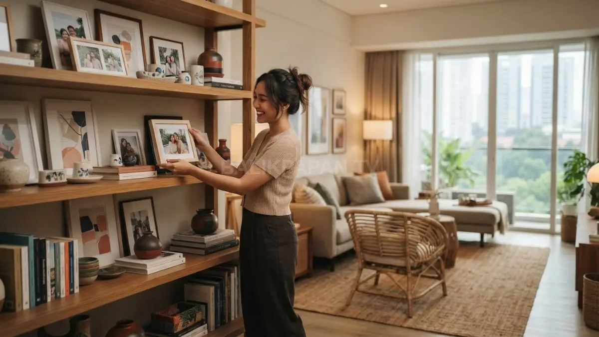 Dekorasi personal menghadirkan karakter rumah melalui karya seni, koleksi favorit, foto, dan furnitur bermakna. (BTV/AI)