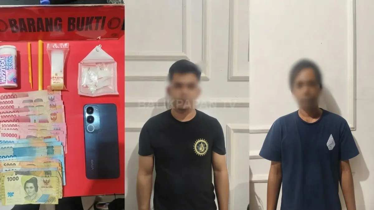 Dokumentasi proses pengungkapan dugaan peredaran sabu oleh Satresnarkoba Polres Penajam Paser Utara setelah menerima laporan masyarakat. 