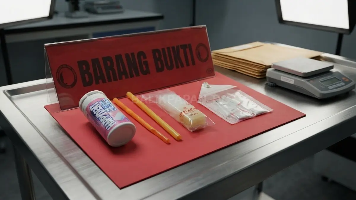 Ilustrasi Barang bukti narkotika, diamankan polisi dalam operasi di Kabupaten PPU (BTV/Ai)