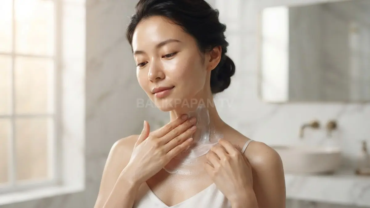 Perawatan leher dan dada membantu menjaga kelembapan serta mendukung regenerasi kulit secara optimal. (BTV/Ai)