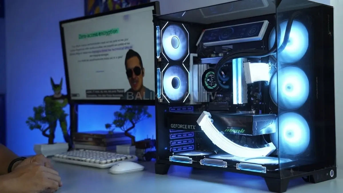 PC gaming 4K menampilkan RTX 5070, Intel Core Ultra 7, RAM DDR5, dan pendingin 360 mm [BTV:AI]