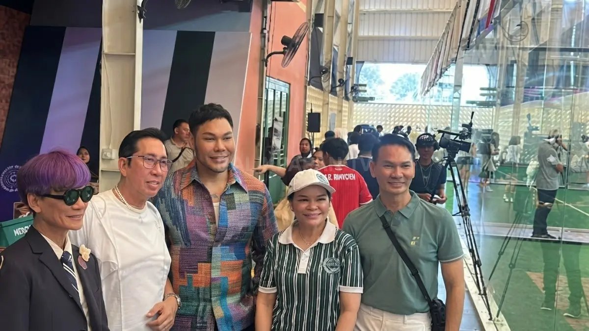 Peserta mengikuti Kompetisi Padel WBI di Margot Padel, Ampera Raya, Jakarta Selatan.
