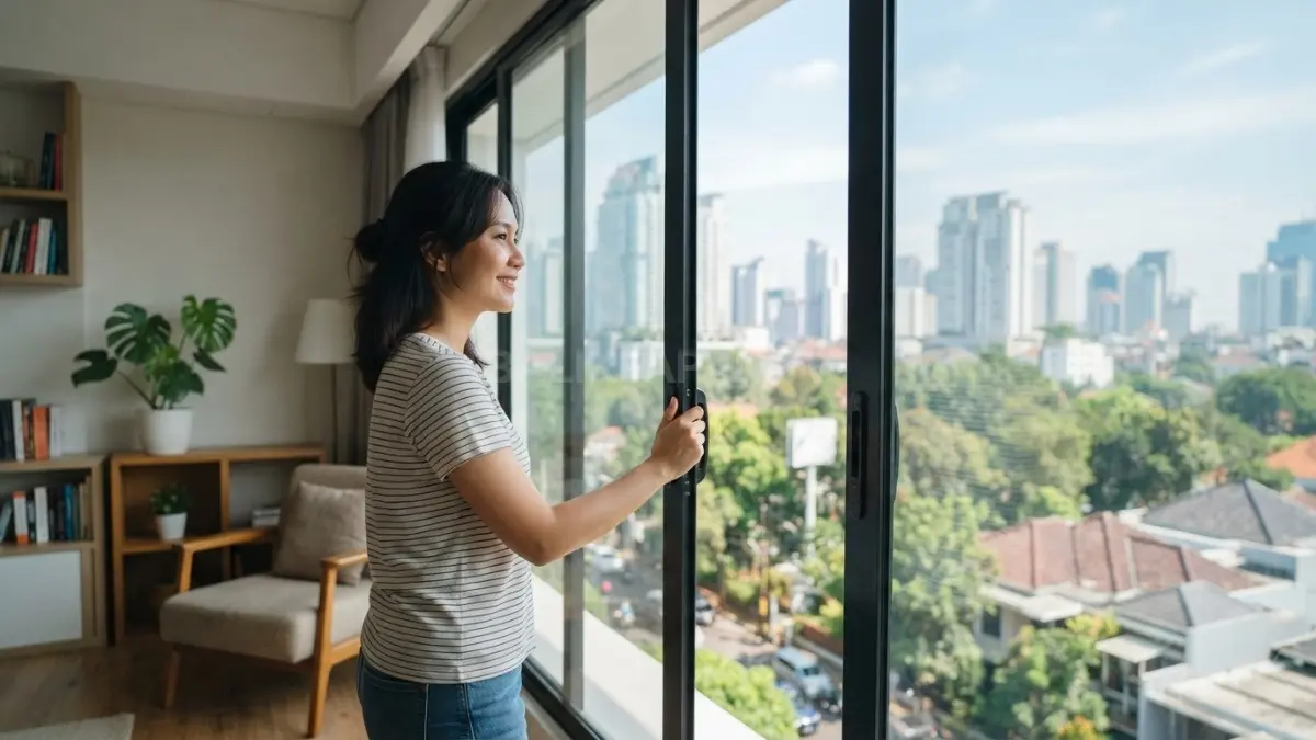 Buka jendela secara rutin membantu menjaga sirkulasi udara rumah tetap segar, nyaman, dan tidak pengap (BTV/AI).