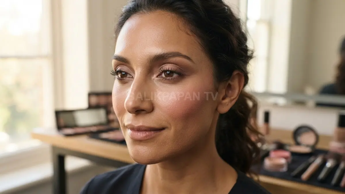 Cream blush dan produk powder dapat dilayer tipis agar makeup mata dan pipi tetap segar serta tahan lama. (BTV/AI)