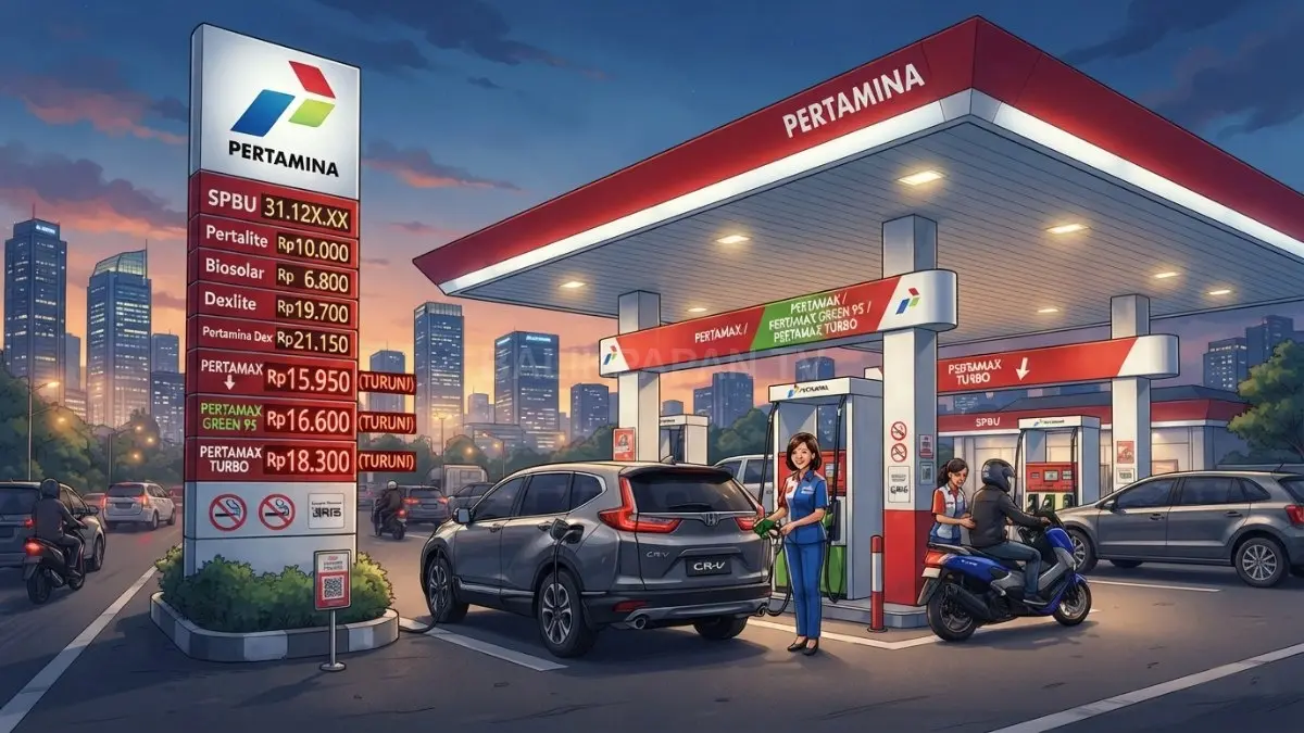 Harga BBM Pertamina Agustus 2026 mengalami penyesuaian, dengan sejumlah bensin nonsubsidi mengalami penurunan harga [BTV:AI]