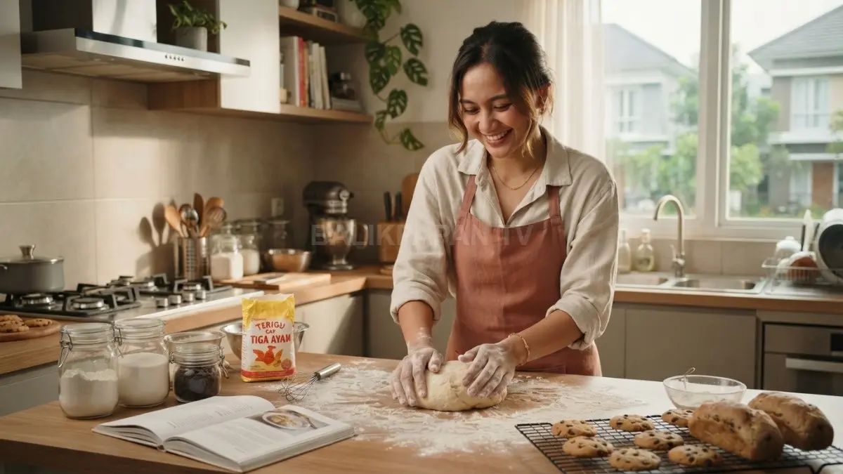 Hobi membuat kue jadi aktivitas kreatif, seru, produktif, dan mudah dimulai dari dapur rumah sendiri (BTV/AI).
