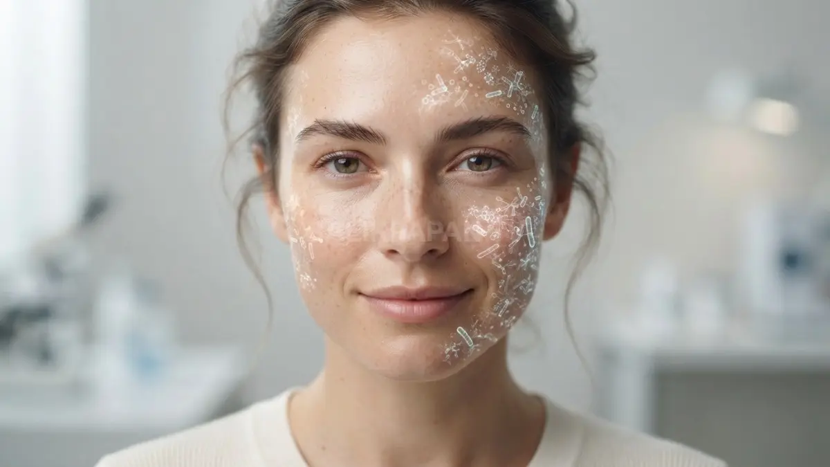 Keseimbangan skin microbiome menjaga kesehatan kulit tetap alami tanpa memicu timbulnya masalah jerawat. (BTV/Ai)