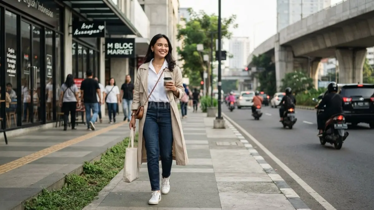 Temukan gaya fashion sederhana tapi nyaman, tampil percaya diri tanpa mahal setiap hari (BTV/AI)