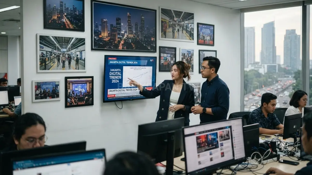 Gunakan kombinasi ukuran bingkai proporsional agar wall gallery lebih dinamis, seimbang, dan menarik (BTV/AI)