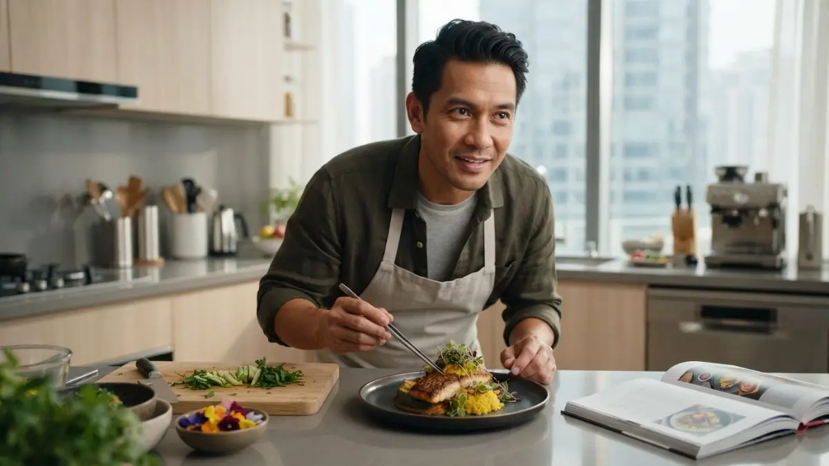 Memasak bukan sekadar menyiapkan makanan, tetapi juga melatih kreativitas, teknik, ketelitian, dan kemampuan mengatur waktu (BTV/AI)
