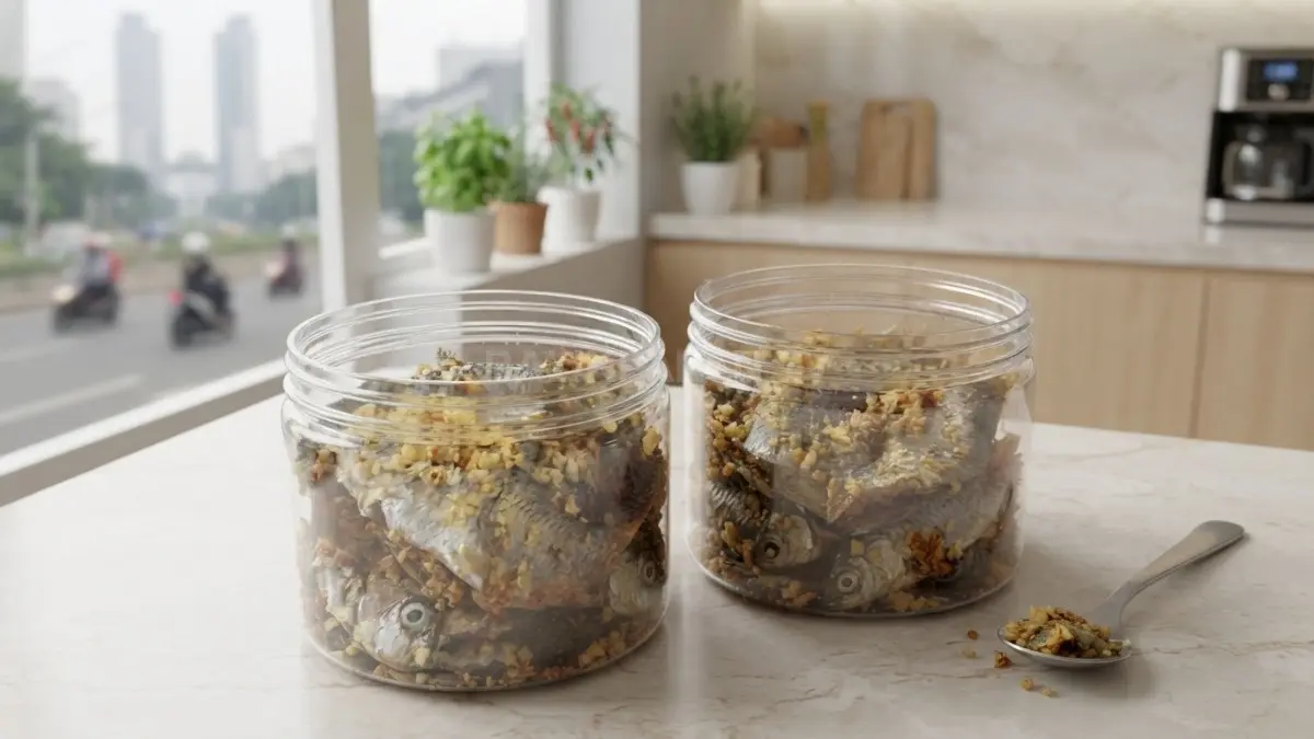 Pakasam merupakan olahan ikan air tawar fermentasi khas Banjar dengan aroma dan rasa masam yang khas. (BTV/AI)