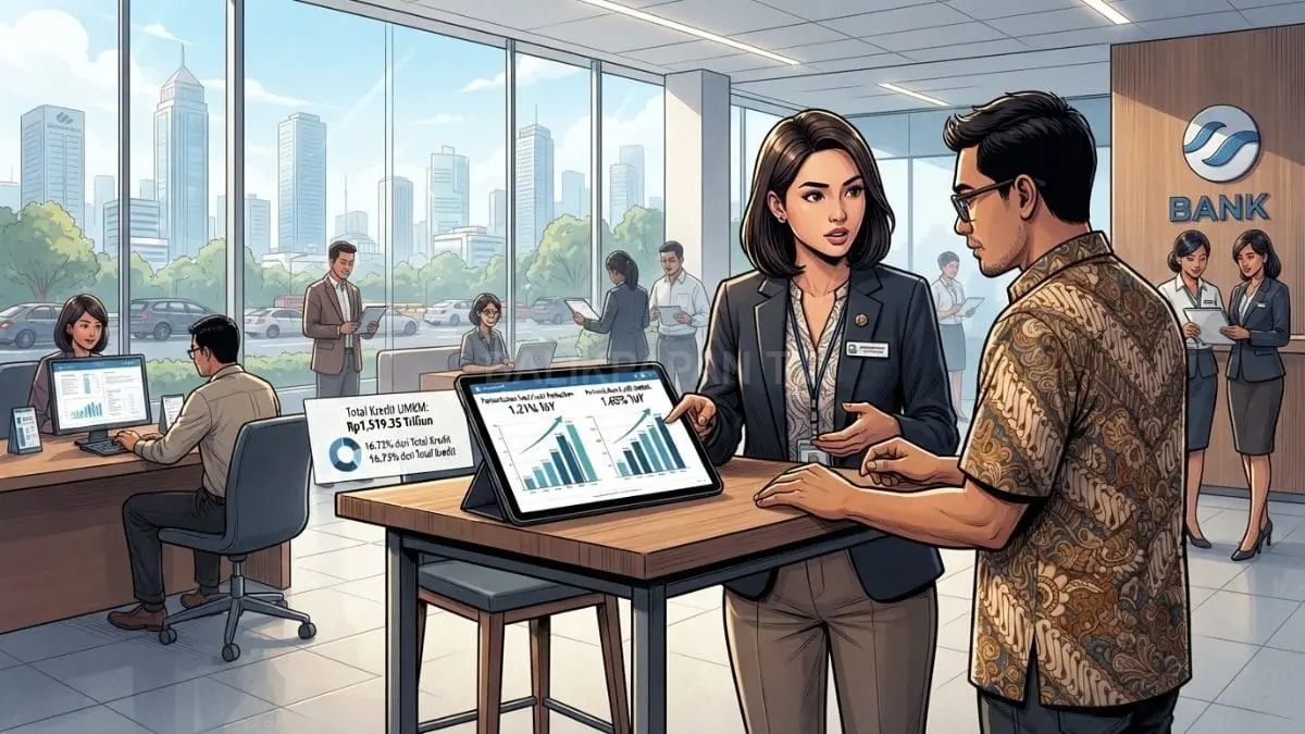 Perbankan menjadi sumber pembiayaan UMKM terbesar, dengan kredit Rp1.519,35 triliun hingga Juni 2026. [BTV:AI]