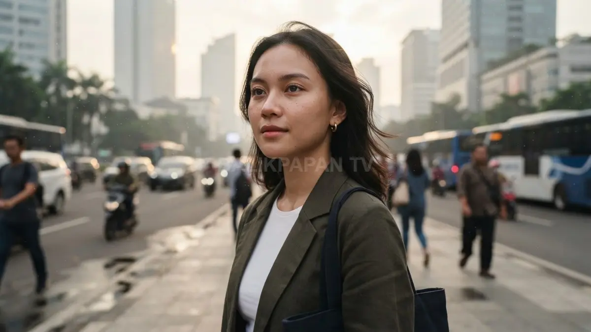 Perlindungan kulit wajah sangat penting untuk menjaga skin barrier dari paparan polusi udara perkotaan. (BTV/Ai)