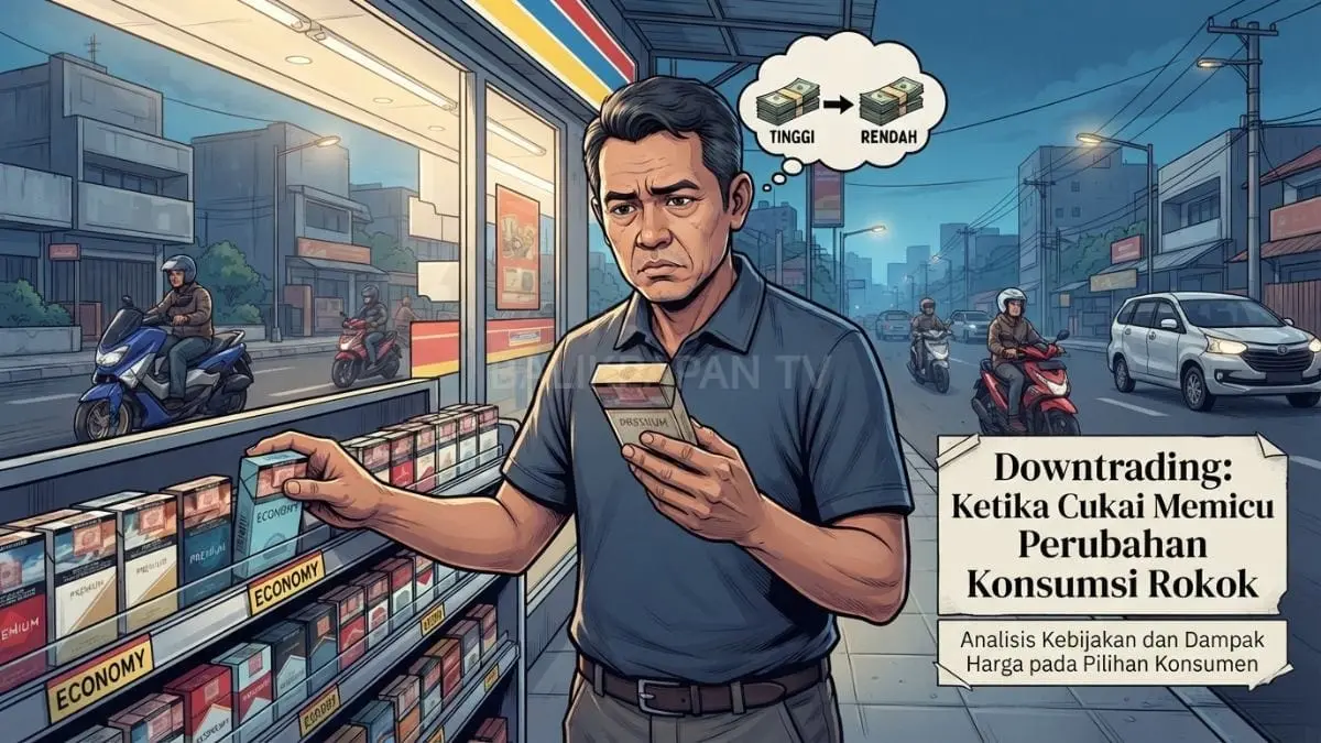 Perpindahan konsumen menuju rokok lebih murah akibat perbedaan tarif menjadi perhatian kebijakan cukai nasional [BTV:AI]