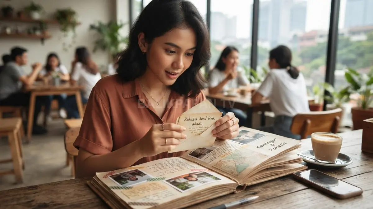 Secret Envelope Scrapbook menyimpan pesan tersembunyi yang personal, manis, dan bikin penasaran saat dibuka (BTV/AI).