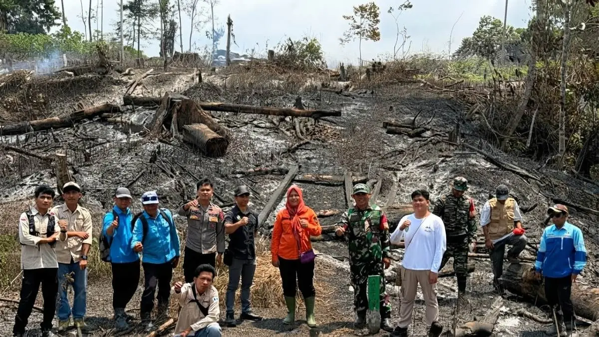 Area sekitar Pos 1 Pendakian Gunung Karst Kaliorang yang dipantau setelah laporan aktivitas excavator.