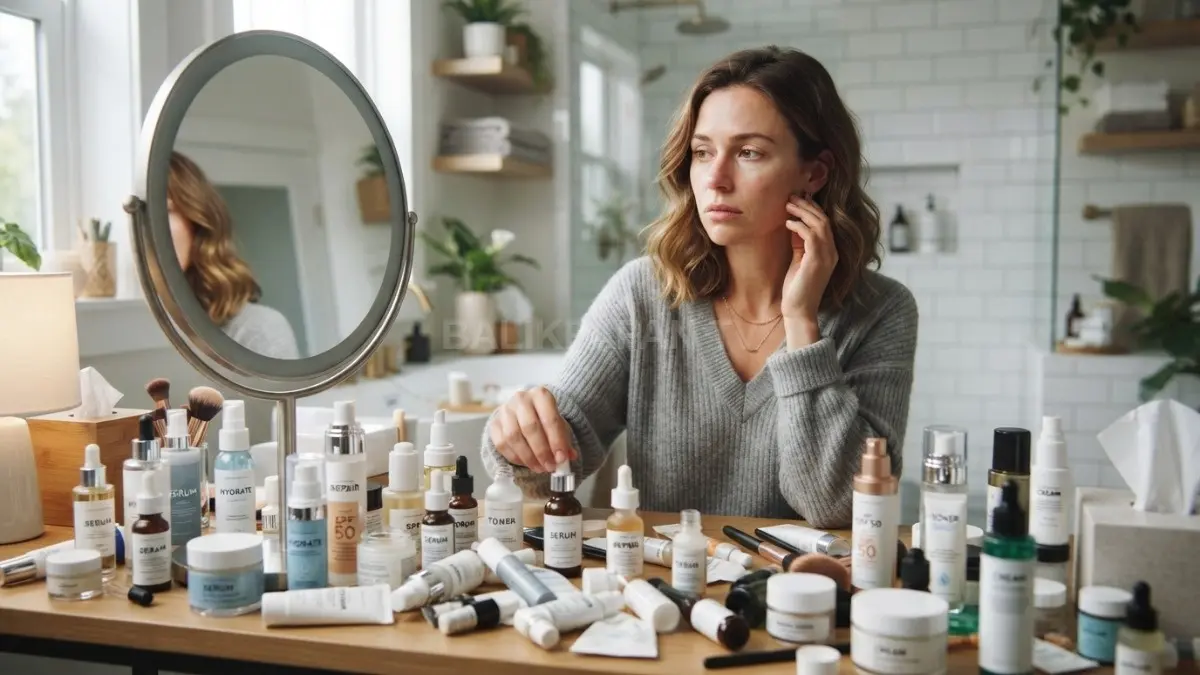 Jangan tergoda membeli banyak produk skincare, pilih sesuai kebutuhan kulit dan perkenalkan secara bertahap. (BTV/AI)