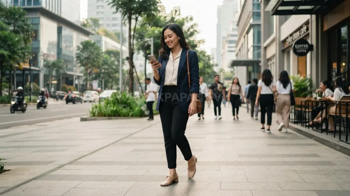 Mary Jane Flats memberi sentuhan feminin dengan desain strap sederhana, cocok untuk gaya modern dan elegan sehari-hari (BTV/AI).
