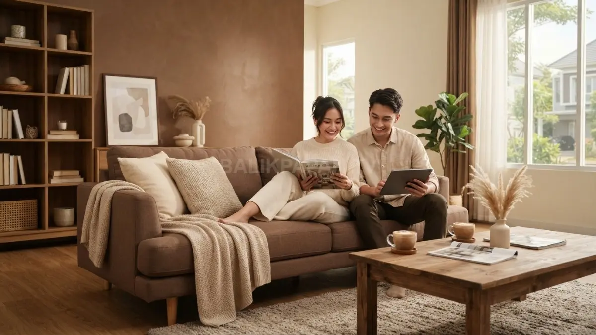Mocha Mousse menghadirkan nuansa hangat, cozy, elegan, dan berkarakter untuk berbagai sudut interior rumah modern (BTV/AI)
