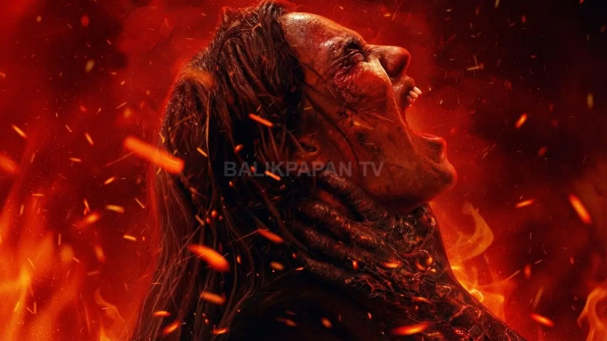 Poster Evil Dead Burn menampilkan babak baru waralaba horor Sam Raimi. (BTV/AI)