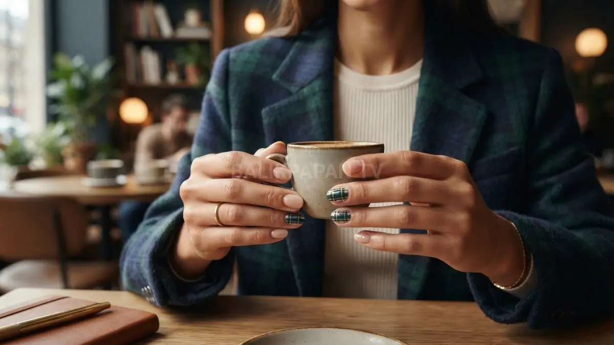 Preppy Plaid untuk Sentuhan Playful

Plaid nails menghadirkan motif kotak-kotak bergaya preppy yang playful, seimbang, dan tetap cocok untuk tampilan sehari-hari. (BTV/AI)