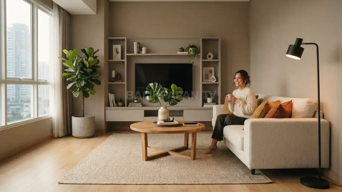 Warm greige menghadirkan nuansa modern, hangat, elegan, dan mudah dipadukan dengan berbagai elemen interior (BTV/AI)
