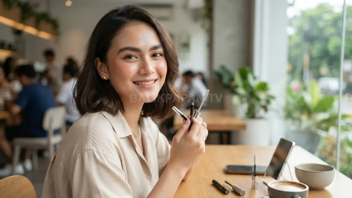 Alis natural rapi bikin wajah lebih fresh, lembut, dan tetap cantik tanpa makeup terlihat berlebihan (BTV/AI).
