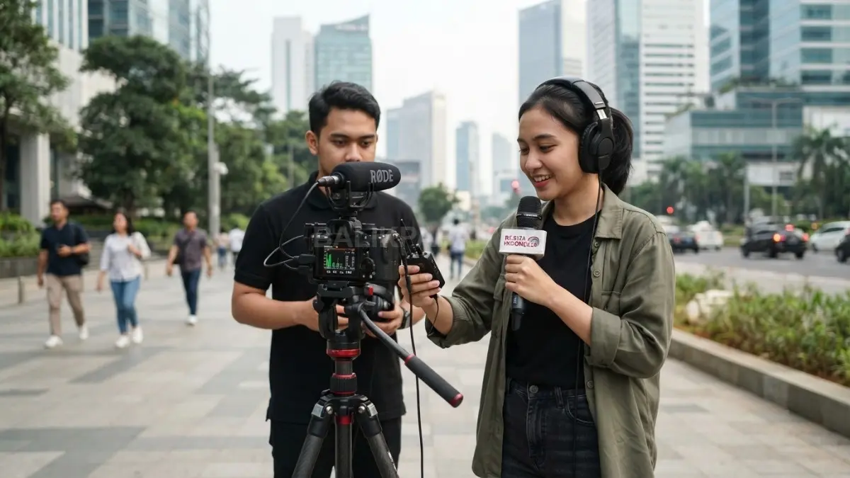 Audio yang jelas membuat video lebih nyaman ditonton, terutama saat menyampaikan informasi atau cerita utama (BTV/AI).