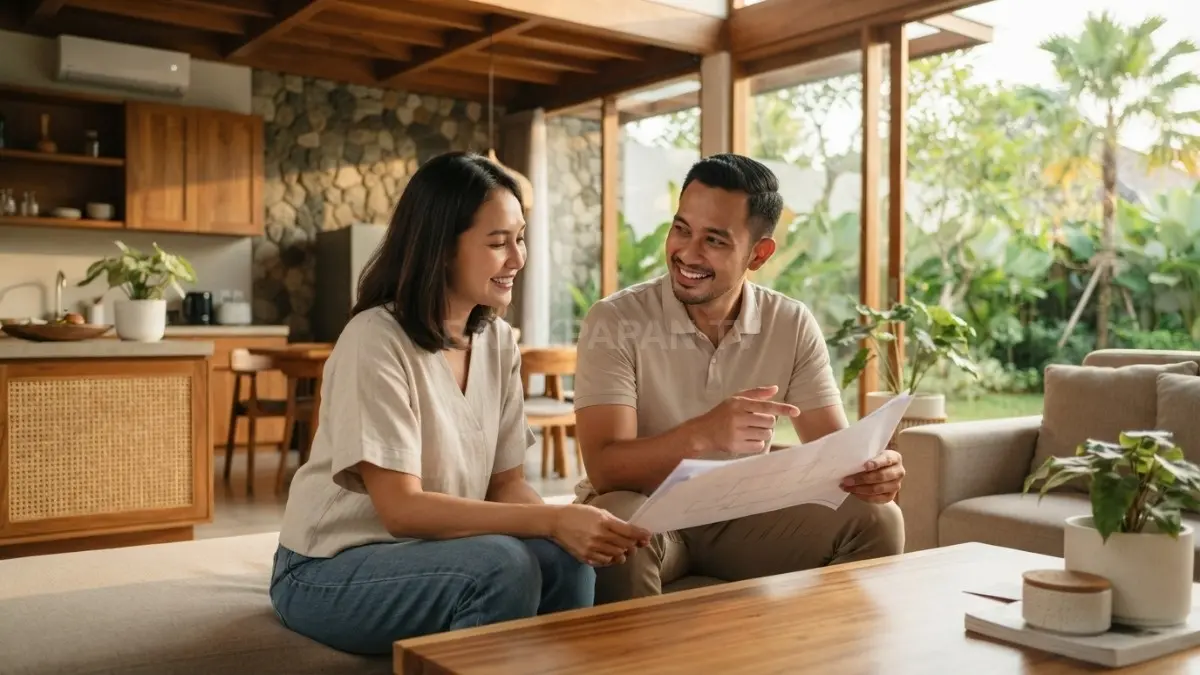 Enam inspirasi rumah modern dengan material alami menciptakan hunian hangat, nyaman, dan estetik (BTV/AI)
