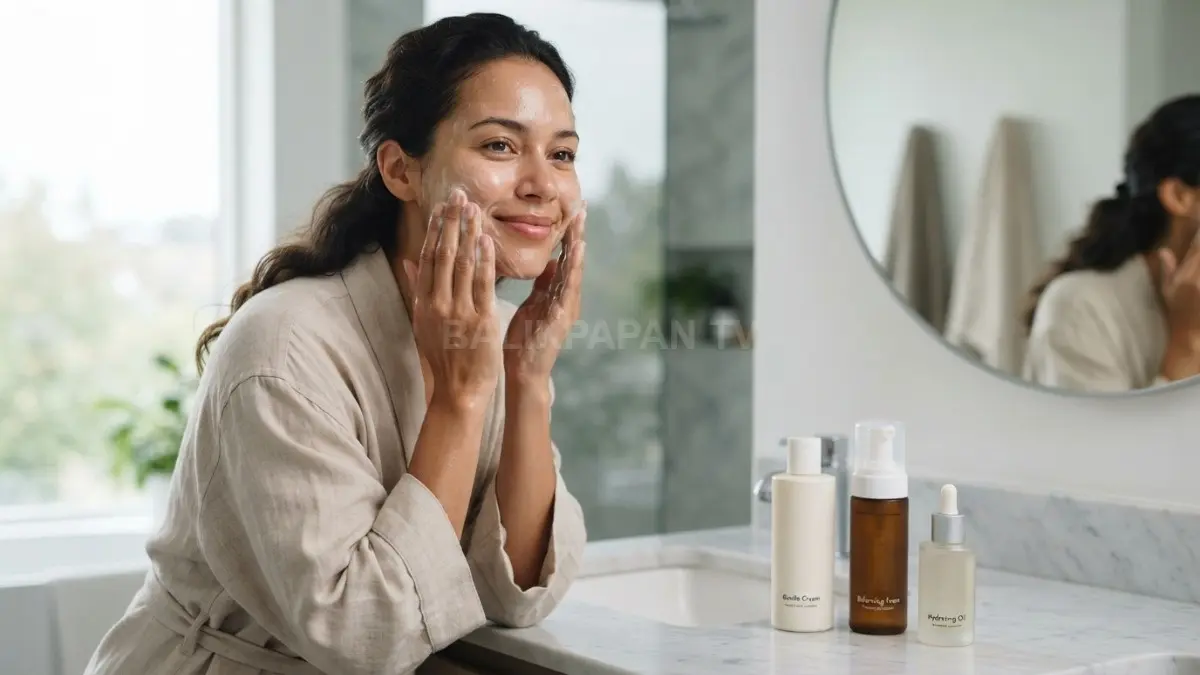 Kecocokan pembersih wajah ditentukan oleh keseluruhan formulasi produk, bukan sekadar angka pH saja. (BTV/Ai)