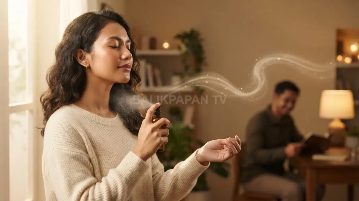 Semprotan aroma parfum lembut mampu membangkitkan kenangan indah yang tersimpan hangat di dalam ingatan. (BTV/Ai)
