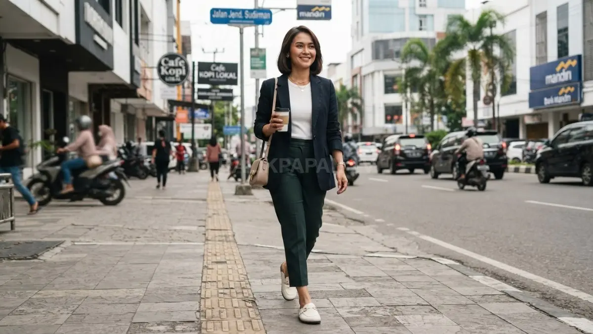 Sepatu nyaman mampu menyempurnakan outfit, mendukung aktivitas, dan tetap stylish untuk berbagai agenda hangout santai (BTV/AI).
