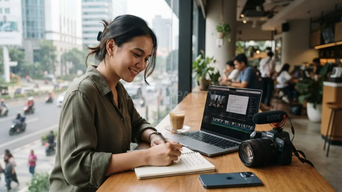 Storytelling membantu membangun cerita video agar pesan tersampaikan jelas, menarik, dan mudah dipahami penonton sejak awal (BTV/AI.