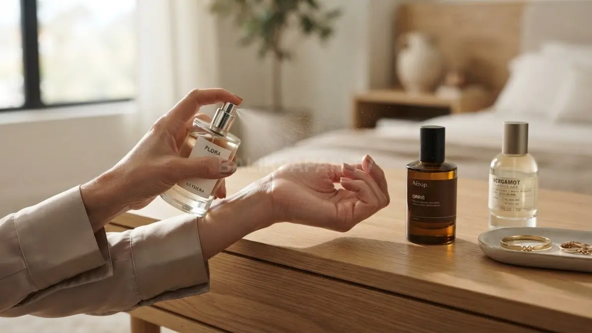 Teknik layering parfum yang tepat menciptakan aroma unik nan memikat untuk melengkapi penampilan harian. (BTV/Ai)
