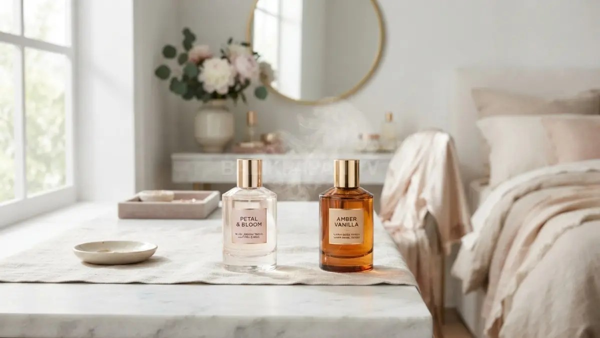 Teknik perfume layering memadukan dua wewangian elegan untuk menciptakan aroma baru yang lebih memikat. (BTV/Ai)
