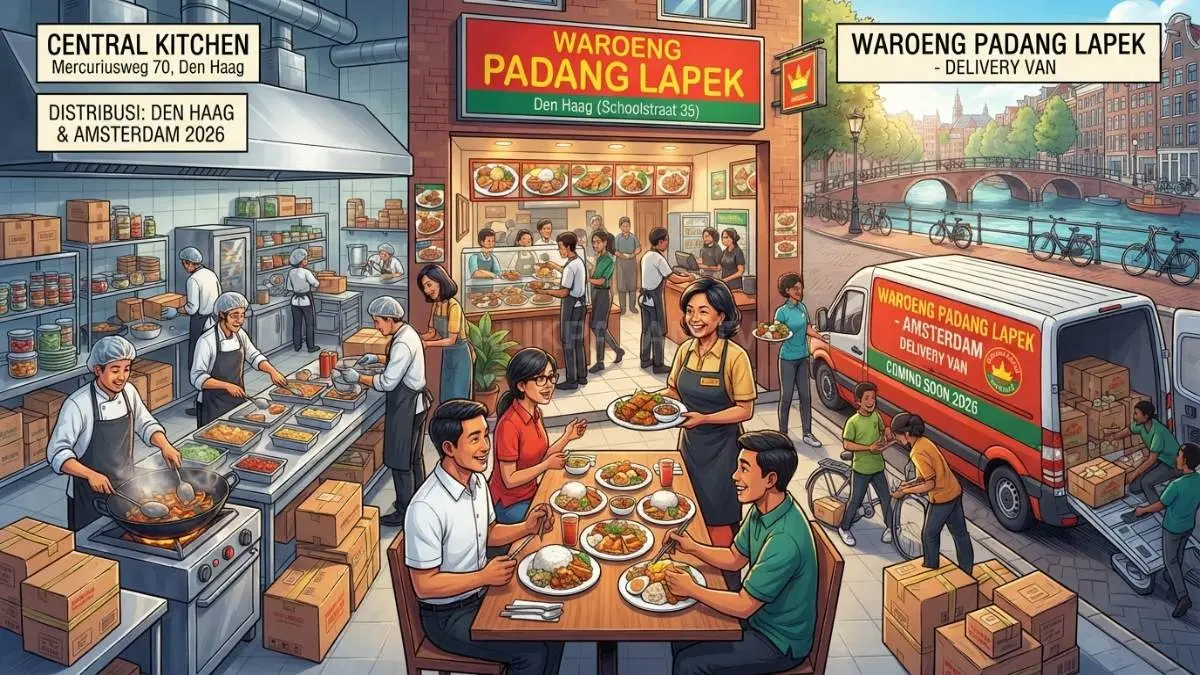 Waroeng Padang Lapek memperluas kuliner Minangkabau dari Den Haag menuju Amsterdam melalui ekspansi bisnis diaspora [BTV:AI]