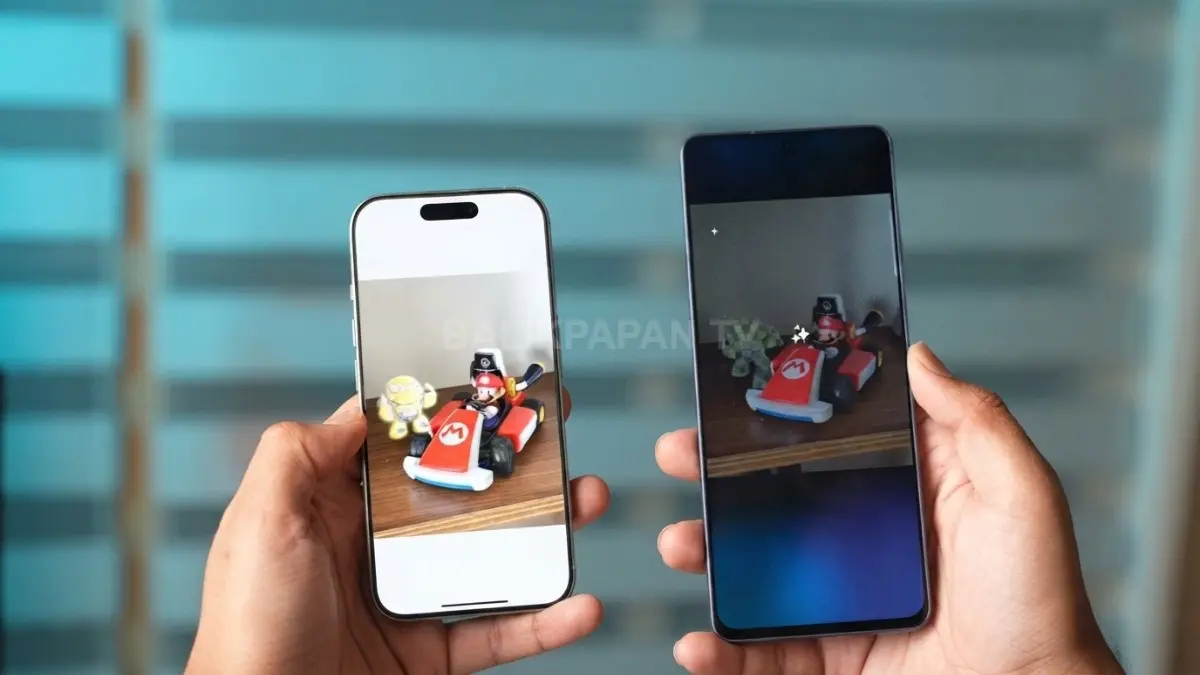 iPhone terus kuat di pasar smartphone 2026, sementara Samsung disebut menjadi penantang utama dominasi Apple. (BTV/AI)