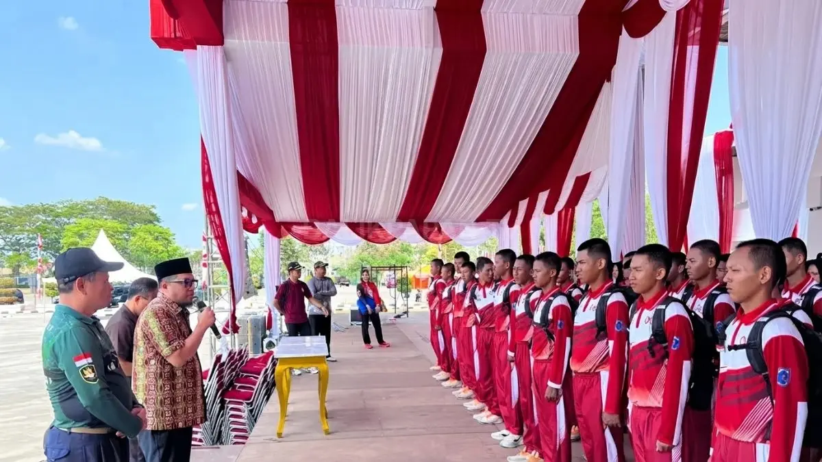 Pemkab Paser mematangkan persiapan upacara HUT RI, memastikan teknis dan pelayanan berjalan tertib bagi masyarakat. (DOK. NAJIB/KP)