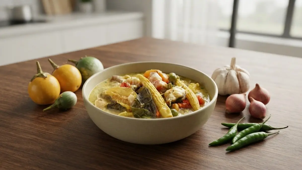Sajian rojak singkil khas Aceh yang gurih dan berrempah siap memanjakan lidah para penikmat kuliner. (BTV/Ai)