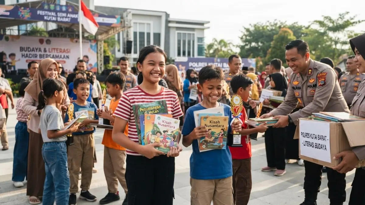 Budaya lokal semakin bermakna ketika seni dan literasi berjalan bersama, membentuk pengalaman belajar anak yang menyenangkan dan berkesan (BTV/AI).
