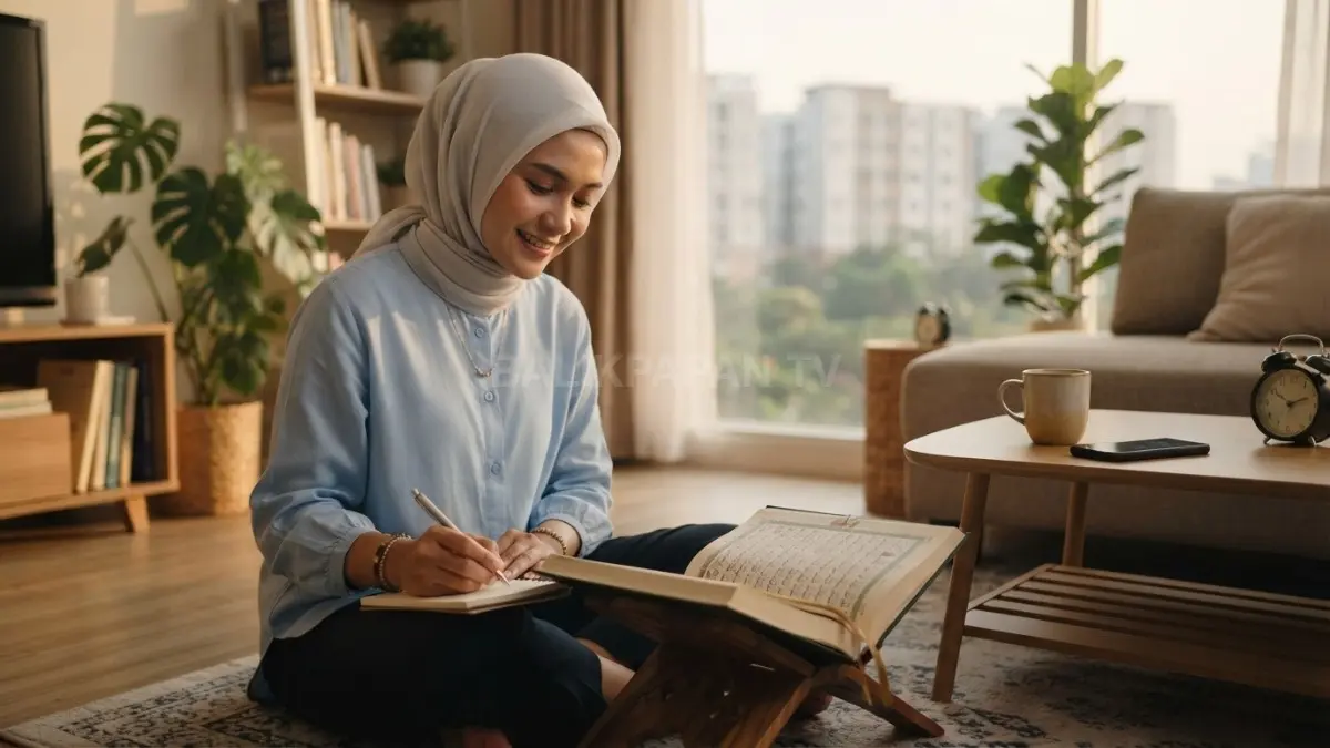 Meluangkan waktu 1 hingga 2 jam untuk mengkaji isi Al Quran