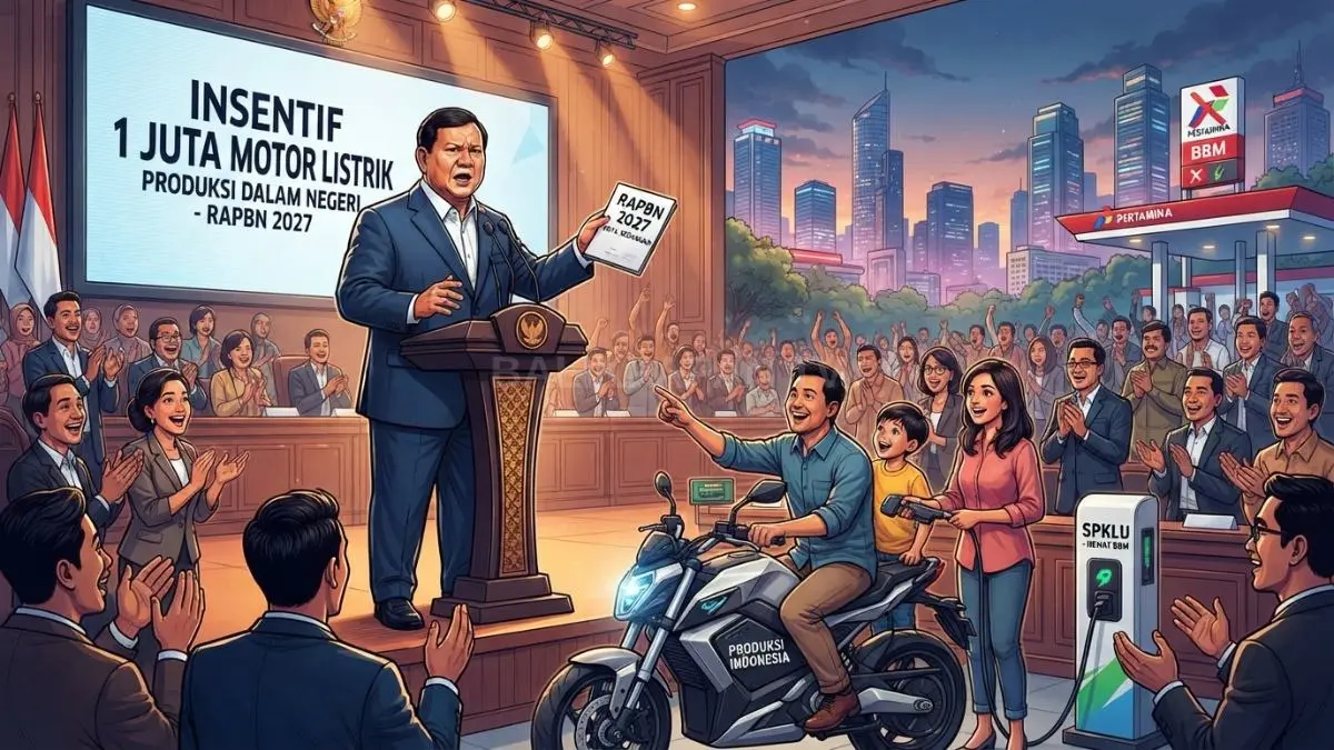 Pemerintah dorong insentif 1 juta motor listrik untuk mengurangi BBM dan memperkuat industri nasional [BTV:AI]