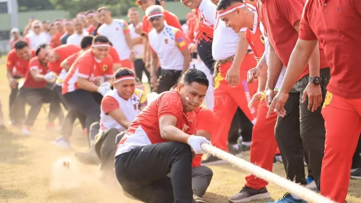 Peserta mengikuti berbagai perlombaan dan kegiatan kreativitas dalam perayaan HUT RI ke-81 Kodam VI/Mulawarman.