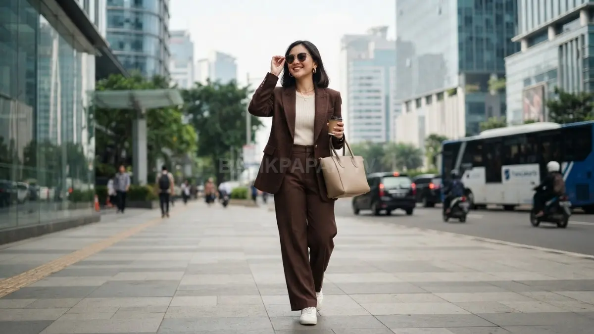 Chocolate brown memberi sentuhan hangat, elegan, fleksibel, dan mudah dipadukan untuk berbagai gaya outfit harian. (BTV/AI)

