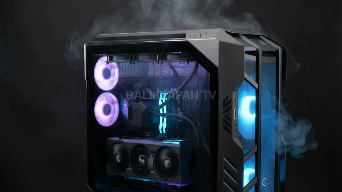 Cooler Master HAF 500 M2 andalkan dua kipas 220 mm untuk menghadirkan airflow ekstrem dan pendinginan optimal. (BTV/AI)