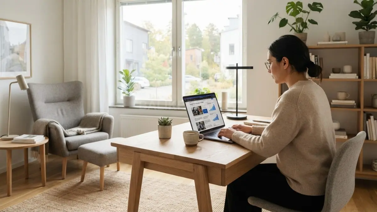 Furnitur Skandinavia mengutamakan desain sederhana, ergonomis, dan fungsional untuk menunjang aktivitas penghuni sehari-hari. (BTV/AI)