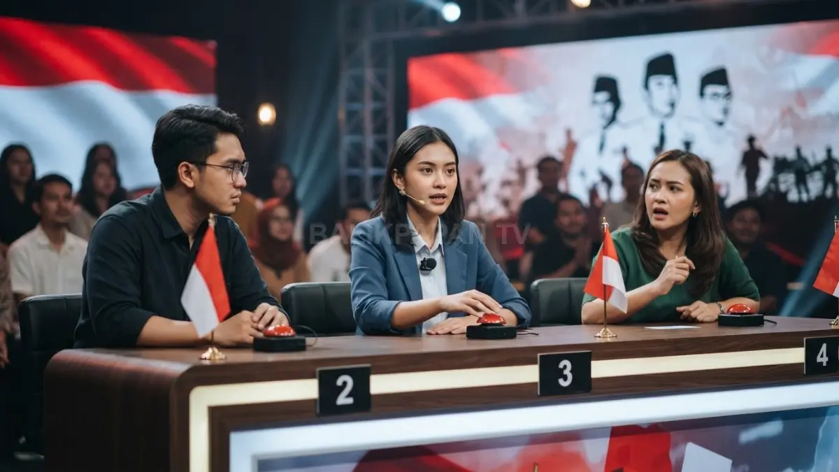 Kuis kemerdekaan menguji wawasan sejarah, pahlawan, simbol negara, dan fakta perjuangan Indonesia dengan seru. (BTV/AI)