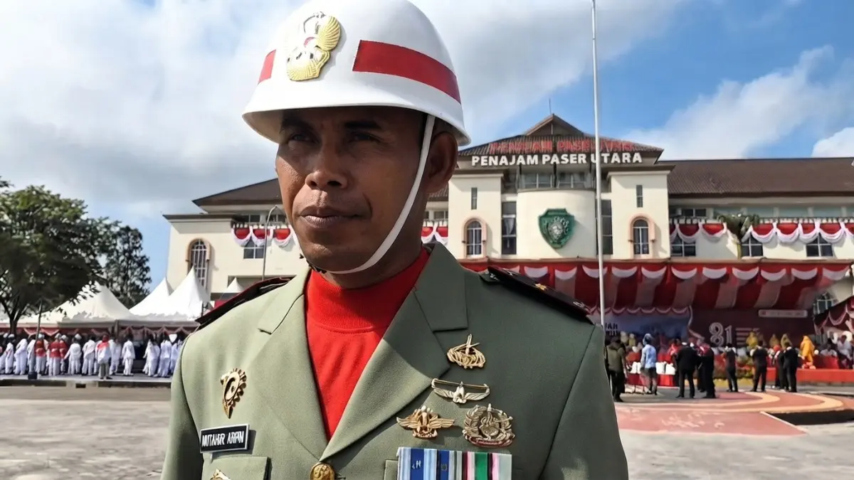 Latihan gabungan selama tiga hari menjadi bagian penting persiapan Miftahul sebelum memimpin upacara HUT RI ke-81 di PPU. (Sumber: YouTube Balikpapan TV)