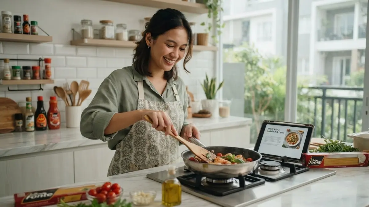 Memasak bisa menjadi hobi sekaligus keterampilan sehari-hari yang menyenangkan, praktis, dan mudah dimulai dari rumah. (BTV/AI)