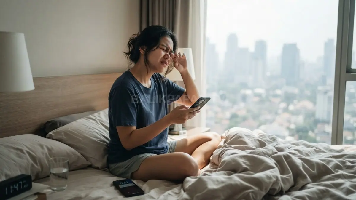 Perubahan jadwal tidur akhir pekan dapat mengacaukan ritme tubuh dan membuat istirahat kurang optimal malam (BTV/AI)
